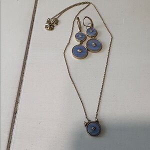 Misty Dangle Earrings and necklace